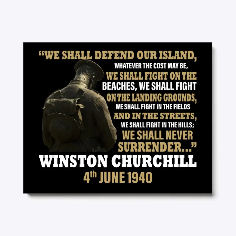 Winston Churchill Never Surrender Tee