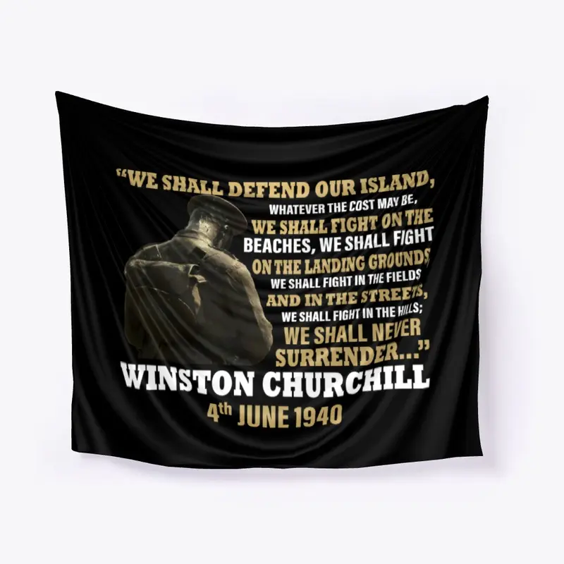 Winston Churchill Never Surrender Tee