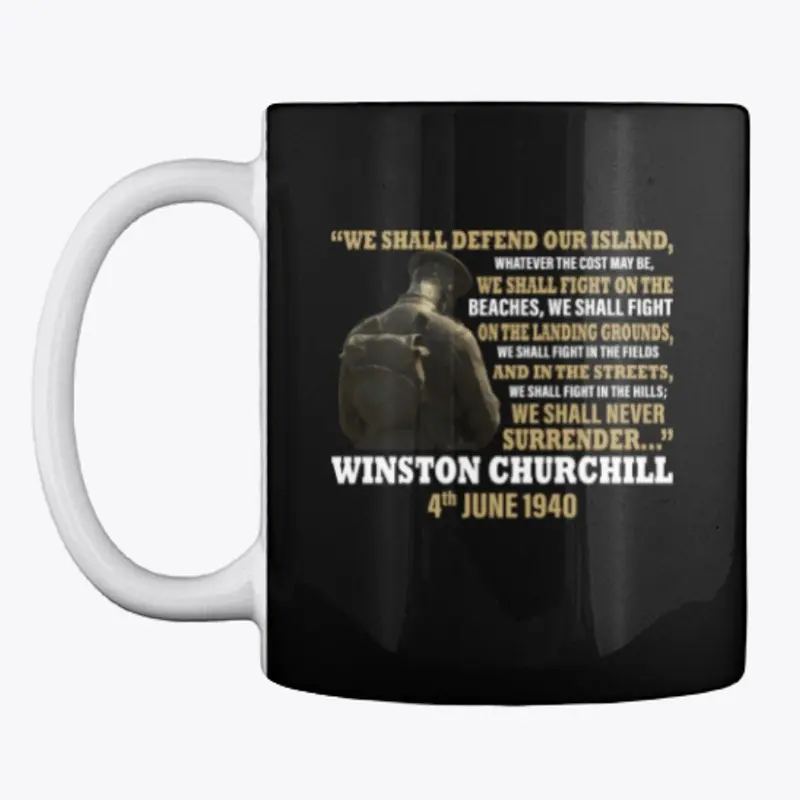 Winston Churchill Never Surrender Tee